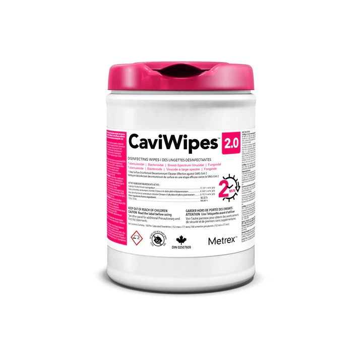 [517-11-1410] CAVIWIPES - Disinfecting Wipes 160 Sheets –  2-Minute Contact Time